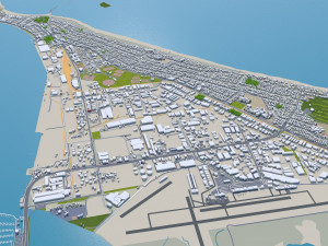 Tauranga city new zealand 40km 3D Model