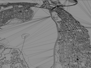 Tauranga city new zealand 40km 3D Model