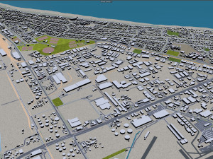 Tauranga city new zealand 40km 3D Model