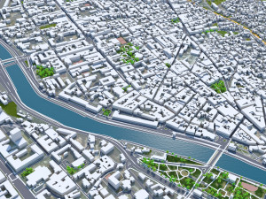 Tbilisi city georgia 60km Modelo 3D