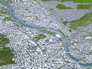 Tbilisi city georgia 60km Modelo 3D