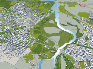 Tbilisi city georgia 60km Modelo 3D