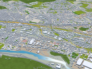 Tbilisi city georgia 60km Modelo 3D