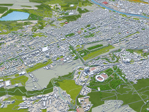 Tbilisi city georgia 60km Modelo 3D