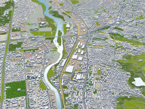 Tbilisi city georgia 60km Modelo 3D