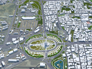 Tehran city iran 60km 3D Model