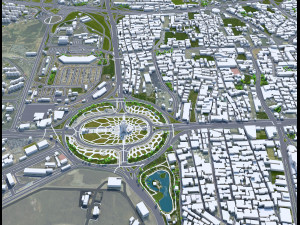 Tehran city iran 60km Modello 3D