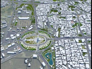 Cidade de Teer&atilde; Ir&atilde; 60 km Modelo 3D