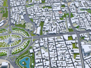 Cidade de Teer&atilde; Ir&atilde; 60 km Modelo 3D