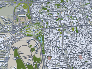 Tehran city iran 60km Modello 3D