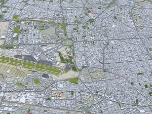 Tehran city iran 60km Modello 3D