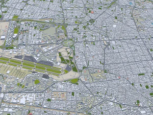 Cidade de Teer&atilde; Ir&atilde; 60 km Modelo 3D