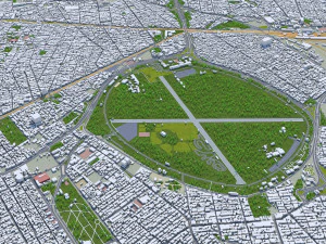 Cidade de Teer&atilde; Ir&atilde; 60 km Modelo 3D