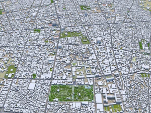 Cidade de Teer&atilde; Ir&atilde; 60 km Modelo 3D
