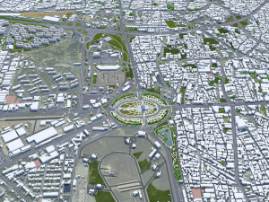 Tehran city iran 60km Modello 3D