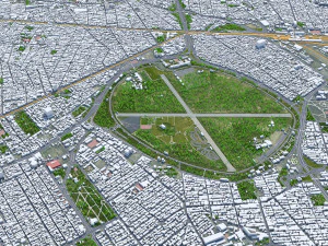 Cidade de Teer&atilde; Ir&atilde; 60 km Modelo 3D