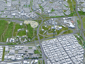 Tehran city iran 60km Modello 3D