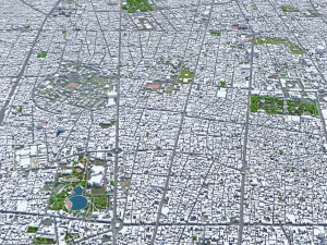 Cidade de Teer&atilde; Ir&atilde; 60 km Modelo 3D