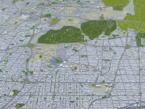 Cidade de Teer&atilde; Ir&atilde; 60 km Modelo 3D