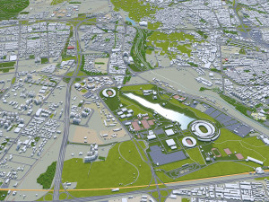 Tehran city iran 60km Modello 3D