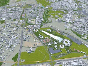 Cidade de Teer&atilde; Ir&atilde; 60 km Modelo 3D