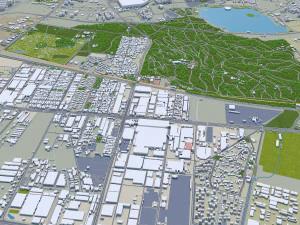 Cidade de Teer&atilde; Ir&atilde; 60 km Modelo 3D