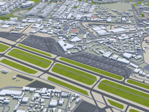 Tehran city iran 60km Modello 3D