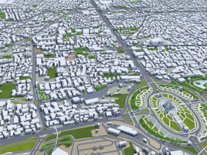Tehran city iran 60km Modello 3D