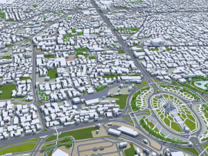 Cidade de Teer&atilde; Ir&atilde; 60 km Modelo 3D