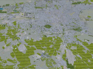 Cidade de Teer&atilde; Ir&atilde; 60 km Modelo 3D
