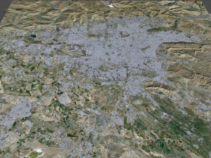 Cidade de Teer&atilde; Ir&atilde; 60 km Modelo 3D