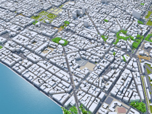 Thessaloniki city greece 30km 3D Model