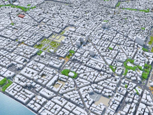 Thessaloniki city greece 30km 3D Model
