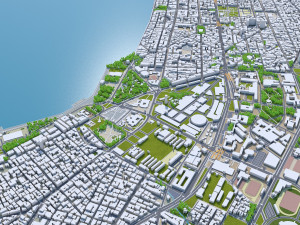 Thessaloniki city greece 30km Modelo 3D