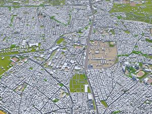 Thessaloniki city greece 30km 3D Model