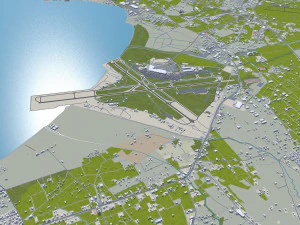 Thessaloniki city greece 30km 3D Model