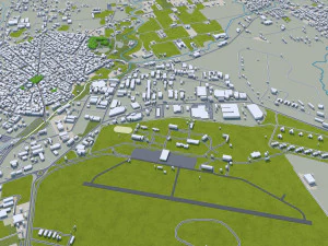 Thessaloniki city greece 30km 3D Model