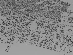 Thessaloniki city greece 30km 3D Model