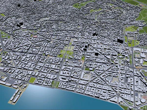 Thessaloniki city greece 30km 3D Model