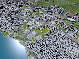 Thessaloniki city greece 30km 3D Model