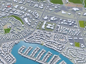Thousand oaks city california 40km 3D 모델
