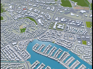 Thousand oaks city california 40km 3Dモデル