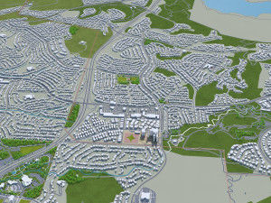 Thousand oaks city california 40km 3Dモデル