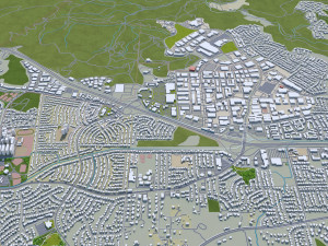 Thousand oaks city california 40km 3Dモデル