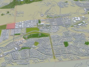 Thousand oaks city california 40km 3Dモデル