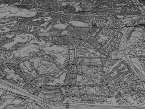 Thousand oaks city california 40km 3D Model