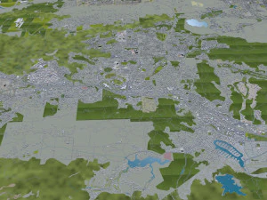 Thousand oaks city california 40km 3D Model