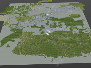 Thousand oaks city california 40km 3Dモデル