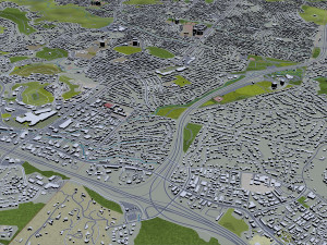 Thousand oaks city california 40km 3Dモデル
