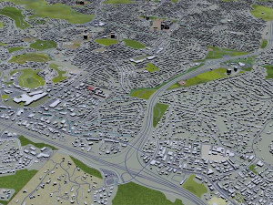 Thousand oaks city california 40km 3D Model